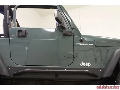 Rock Hard 4x4 Patriot Series Rocker Guards w/ Tube Sliders - Raw Finish for Jeep Wrangler TJ 1997-2006 - RH-3001-S