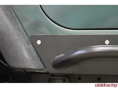 Rock Hard 4x4 Patriot Series Rocker Guards w/ Tube Sliders - Raw Finish for Jeep Wrangler TJ 1997-2006 - RH-3001-S