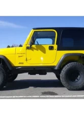Rockhard 4x4 Black Patriot Series Rocker Guards w/ Tube Sliders Jeep Wrangler TJ 1997-2006                                     - RH-3001-SC - Image 7