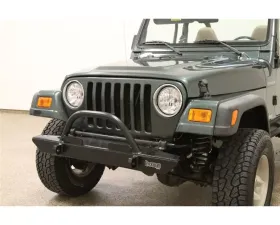 Rockhard 4x4 Narrow Width Straight Up Hoop Legendary Front Bumper Jeep Wrangler CJ | YJ | TJ | LJ 1976-2006