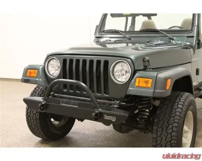 Rockhard 4x4 Narrow Width Straight Up Hoop Legendary Front Bumper Jeep Wrangler CJ | YJ | TJ | LJ 1976-2006 - RH-4005-C46