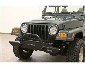 Rockhard 4x4 Full Width Legendary Straight Up Hoop Front Bumper Jeep Wrangler CJ | YJ | TJ | LJ 1976-2006