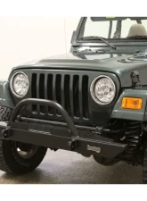 Rockhard 4x4 Mid Width Legendary Straight Up Hoop Front Bumper Jeep Wrangler CJ | YJ | TJ | LJ 1976-2006                                     - RH-4005-C54 - Image 2