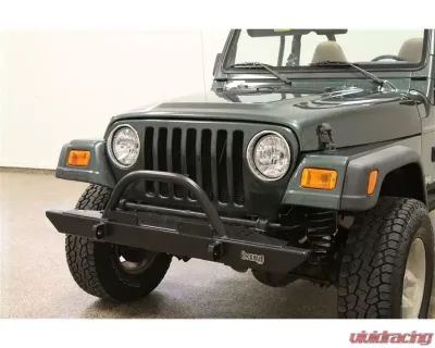 Rockhard 4x4 Mid Width Legendary Straight Up Hoop Front Bumper Jeep Wrangler CJ | YJ | TJ | LJ 1976-2006 - RH-4005-C54