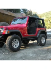 Rock Hard 4x4 Narrow Width Legendary Front Bumper Straight Up Hoop w/ Tube Extensions for Jeep CJ | YJ | TJ | LJ 1976-2006                                     - RH-4005-CX46 - Image 11