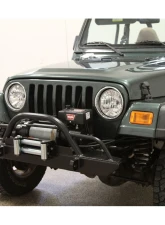 Rock Hard 4x4 Narrow Width Legendary Front Bumper Straight Up Hoop w/ Tube Extensions for Jeep CJ | YJ | TJ | LJ 1976-2006                                     - RH-4005-CX46 - Image 2