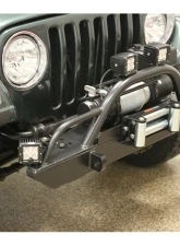 Rock Hard 4x4 Narrow Width Legendary Front Bumper Straight Up Hoop w/ Tube Extensions for Jeep CJ | YJ | TJ | LJ 1976-2006                                     - RH-4005-CX46 - Image 7