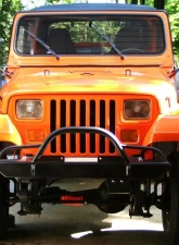 Rock Hard 4x4 Narrow Width Legendary Front Bumper Straight Up Hoop w/ Tube Extensions for Jeep CJ | YJ | TJ | LJ 1976-2006                                     - RH-4005-CX46 - Image 8