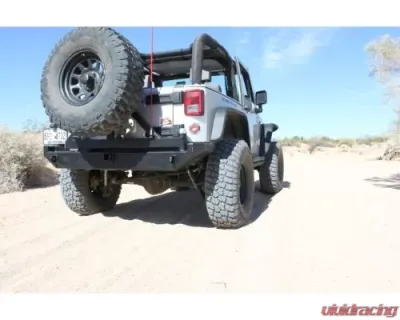 Rockhard 4x4 Patriot Series Rear Bumper w/ Tire Carrier Jeep Wrangler JK 2007-2018 - RH-5001
