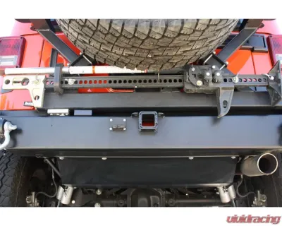 Rockhard 4x4 Black Rear Bumper Muffler Skid Plate Jeep Wrangler JK 2/4-Door 2007-2018 - RH-5001-A