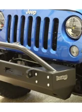 Rockhard 4x4 Aluminum Patriot Series Grille Width Front Bumper w/Lowered Winch Plate Jeep Wrangler JK 2007-2018                                     - RH-5042 - Image 6
