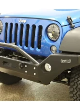 Rockhard 4x4 Aluminum Patriot Series Full Width Front Bumper w/Lowered Winch Plate Jeep Wrangler JK 2007-2018                                     - RH-5045 - Image 11
