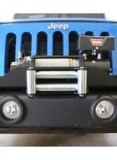 Rockhard 4x4 Factory Front Bumper Patriot Series Winch Plate Jeep Wrangler JK 2007-2018                                     - RH-5010 - Image 7