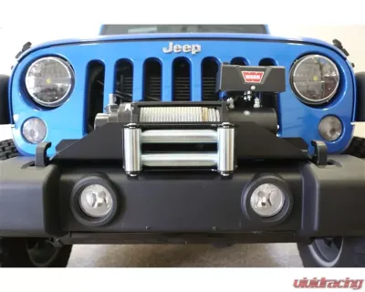 Rockhard 4x4 Factory Front Bumper Patriot Series Winch Plate Jeep Wrangler JK 2007-2018 - RH-5010
