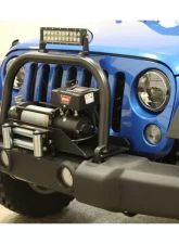 Rockhard 4x4 RH-5010 Winch Mounting Plate Tall Grille Guard & Light Mount Hoop Jeep Wrangler JK 2/4-Door 2007-2018                                     - RH-5014 - Image 2