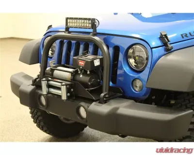 Rockhard 4x4 RH-5010 Winch Mounting Plate Tall Grille Guard & Light Mount Hoop Jeep Wrangler JK 2/4-Door 2007-2018 - RH-5014