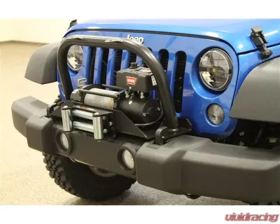 Rockhard 4x4 RH-5010 Winch Mounting Plate Tall Grille Guard & Light Mount Hoop Jeep Wrangler JK 2/4-Door 2007-2018 - RH-5014