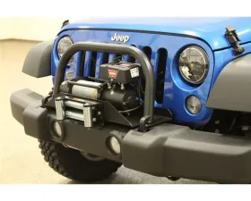 Rockhard 4x4 RH-5010 Winch Mounting Plate Shorty Grille Guard Hoop Jeep Wrangler JK 2/4-Door 2007-2018