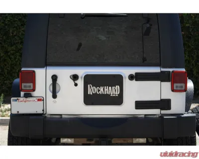 Rock Hard 4x4 Tailgate Vent Plate w/ Stainless Steel Insert for Jeep Wrangler JK 2/4DR 2007-2018 - RH-5016