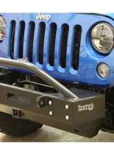 Rock Hard 4x4 Patriot Series Grille Width Front Bumper w/ Receiver w/o Fog Lights Jeep Wrangler JK 2007-2018                                     - RH-5020 - Image 2