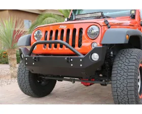 Rock Hard 4x4 Aluminum Patriot Series Mid-Width Front Bumper for Jeep Wrangler JK 2007-2018