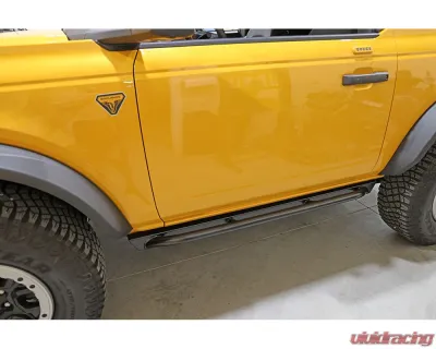 Rock Hard 4x4 Patriot Series Tube Slider Rocker Guards - Angled Up for Ford Bronco 2DR 2021+ - RH-60100