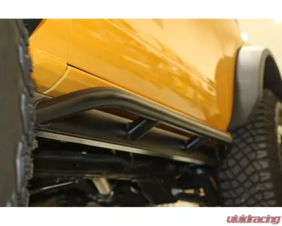 Rock Hard 4x4 Patriot Series Tube Slider Rocker Guards - Angled Up for Ford Bronco 2DR 2021+ - RH-60100