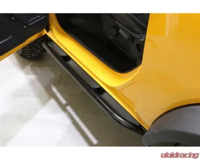 Rock Hard 4x4 Patriot Series Tube Slider Rocker Guards - Angled Up for Ford Bronco 2DR 2021+ - RH-60100