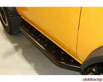 Rock Hard 4x4 Patriot Series Tube Slider Rocker Guards - Flat Step for Ford Bronco 2DR 2021+ - RH-60101