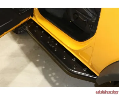 Rock Hard 4x4 Patriot Series Tube Slider Rocker Guards - Flat Step for Ford Bronco 2DR 2021+ - RH-60101