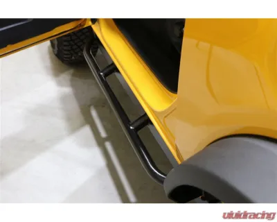 Rock Hard 4x4 Patriot Series Tube Slider Rocker Guards - Angled Down for Ford Bronco 2DR 2021+ - RH-60102