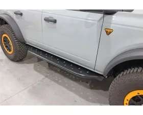Rock Hard 4x4 Patriot Series Tube Slider Rocker Guards - Flat Step for Ford Bronco 4DR 2021+
