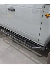 Rock Hard 4x4 Patriot Series Tube Slider Rocker Guards - Angled Down for Ford Bronco 4DR 2021+                                     - RH-60106 - Image 4