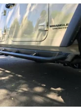 Rockhard 4x4 Patriot Series Tube Slider Angled Downward Rocker Guards Jeep Wrangler JK 4-Door 2007-2018                                     - RH-6011 - Image 4