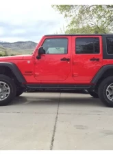 Rockhard 4x4 Patriot Series Tube Slider Angled Downward Rocker Guards Jeep Wrangler JK 2-Door 2007-2018                                     - RH-6010 - Image 6