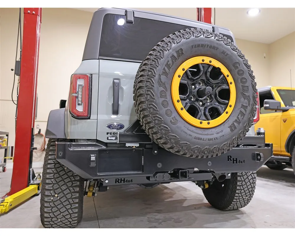 Rock Hard 4x4 Patriot Series Rear Bumper with Tire Carrier for Ford Bronco 2021+ - RH-60301