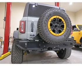 Rock Hard 4x4 Patriot Series Rear Bumper with Tire Carrier for Ford Bronco 2021+