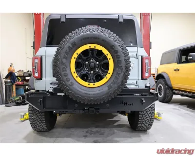 Rock Hard 4x4 Patriot Series Rear Bumper with Tire Carrier for Ford Bronco 2021+ - RH-60301