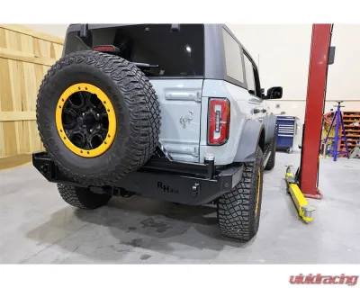 Rock Hard 4x4 Patriot Series Rear Bumper with Tire Carrier for Ford Bronco 2021+ - RH-60301