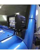 Rockhard 4x4 A-Pillar Windshield Light Mounts Jeep Wrangler JK 2/4-Door 2007-2018                                     - RH-6050 - Image 4