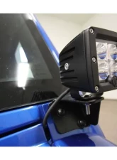 Rockhard 4x4 A-Pillar Windshield Light Mounts Jeep Wrangler JK 2/4-Door 2007-2018                                     - RH-6050 - Image 5