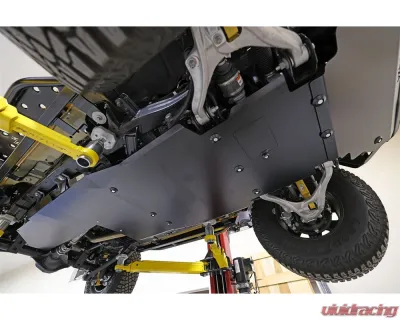 Rock Hard 4x4 Aluminum Complete Bellypan Skid Plate System without Factory Fuel Skid Ford Bronco 2DR 2021+ - RH-60540