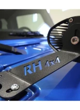 Rockhard 4x4 20" LED Light Bar Hood Mount Jeep Wrangler JK 2/4-Door 2007-2018                                     - RH-6051 - Image 5
