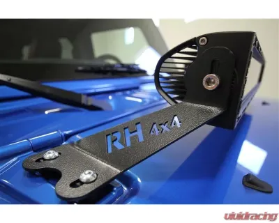 Rockhard 4x4 20" LED Light Bar Hood Mount Jeep Wrangler JK 2/4-Door 2007-2018 - RH-6051