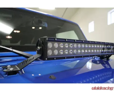 Rockhard 4x4 20" LED Light Bar Hood Mount Jeep Wrangler JK 2/4-Door 2007-2018 - RH-6051