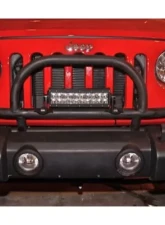 Rockhard 4x4 Factory Front Bumper Light Mount w/ Grille Guard Jeep Wrangler 2/4-Door 2007-2018                                     - RH-6061 - Image 3