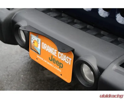 Rock Hard 4x4 LPLM License Plate Light Mount Fits Individual or 10" LED Bars - RH-6066