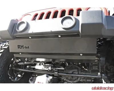 Rock Hard 4x4 Front Bumper Skid Plate for Plastic X/Sport/Sahara/Rubicon Jeep Wrangler JK 2007-2018 - RH-6070