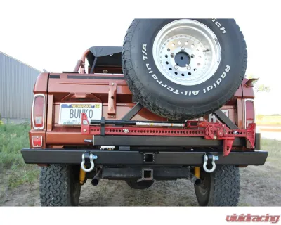 Rock Hard 4x4 Patriot Series Rear Bumper with Tire Carrier for Ford Bronco 1966-1977 - RH-6101