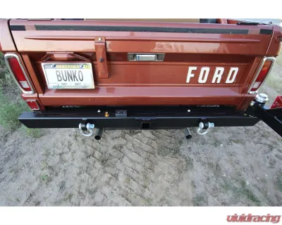 Rock Hard 4x4 Patriot Series Rear Bumper with Tire Carrier for Ford Bronco 1966-1977 - RH-6101